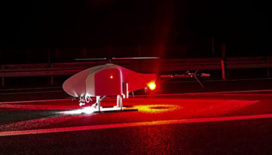 実証試験に使用した小型無人機