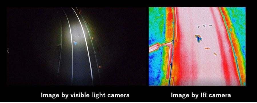 Images of Highway Road Situation of Falling Objects Taken by The UAV