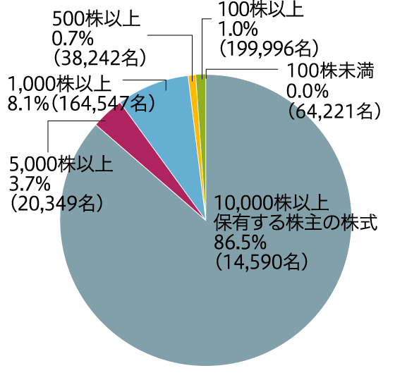 所有株数別株式保有状況