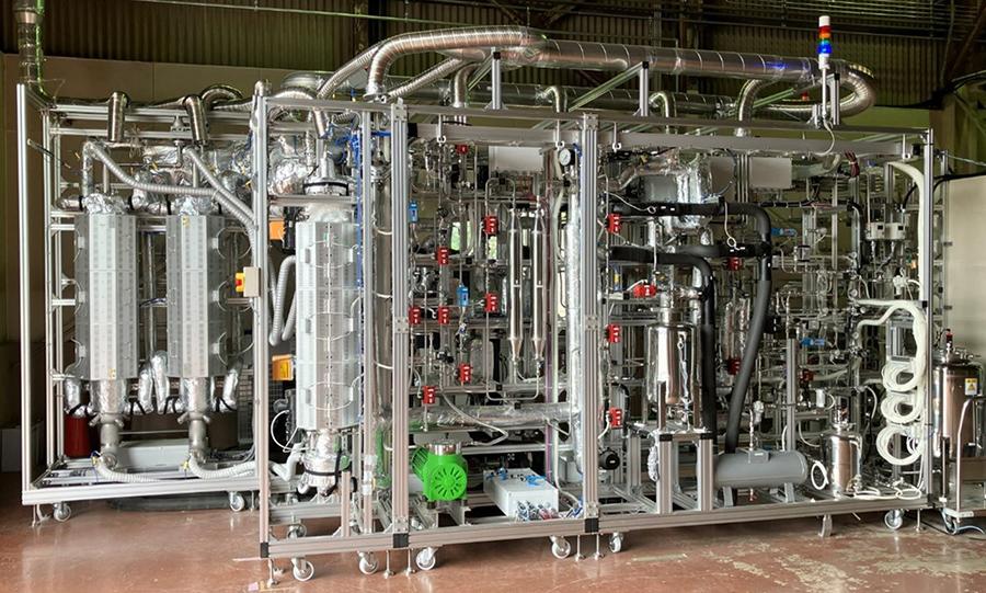 Bench-Scale Plant test run by iPEACE223