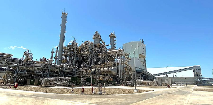 Garabogazkarbamid Fertilizer Plant internal facade