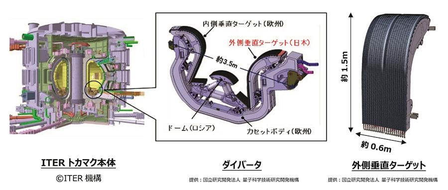 ITERトカマク本体、ダイバータ、外側垂直ターゲット