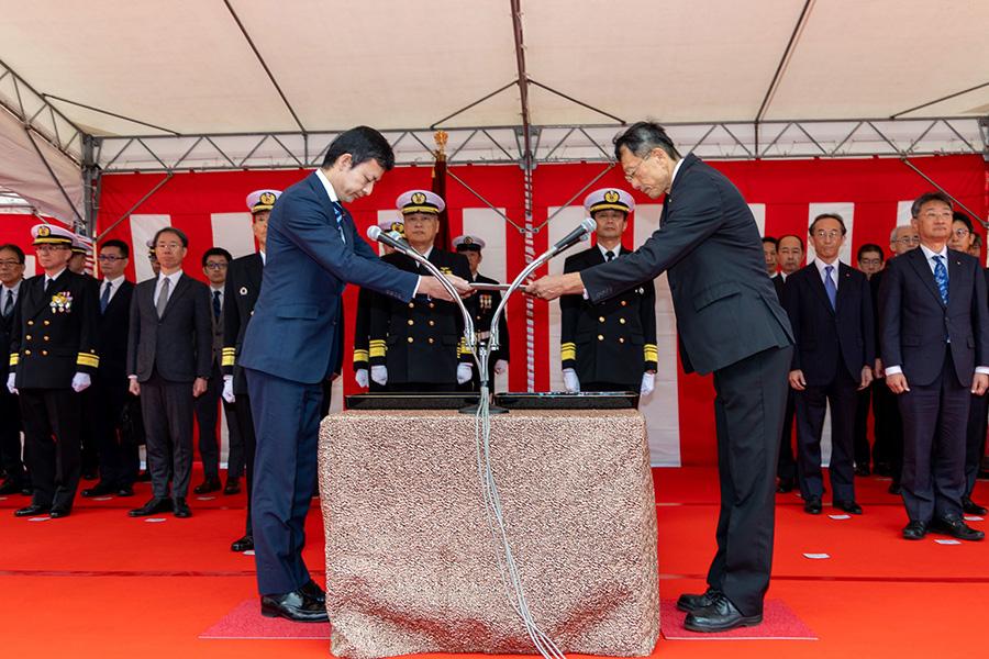 「あかし」の引渡式1