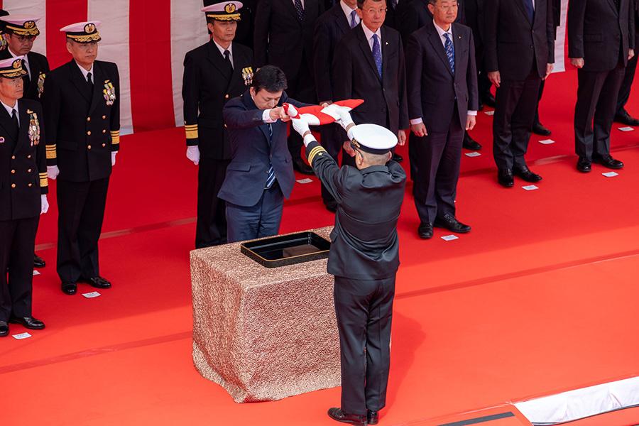 「あかし」の引渡式2