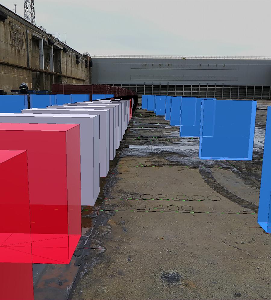 Improved Layout Marking Efficiency by Overlaying Blocking Plans