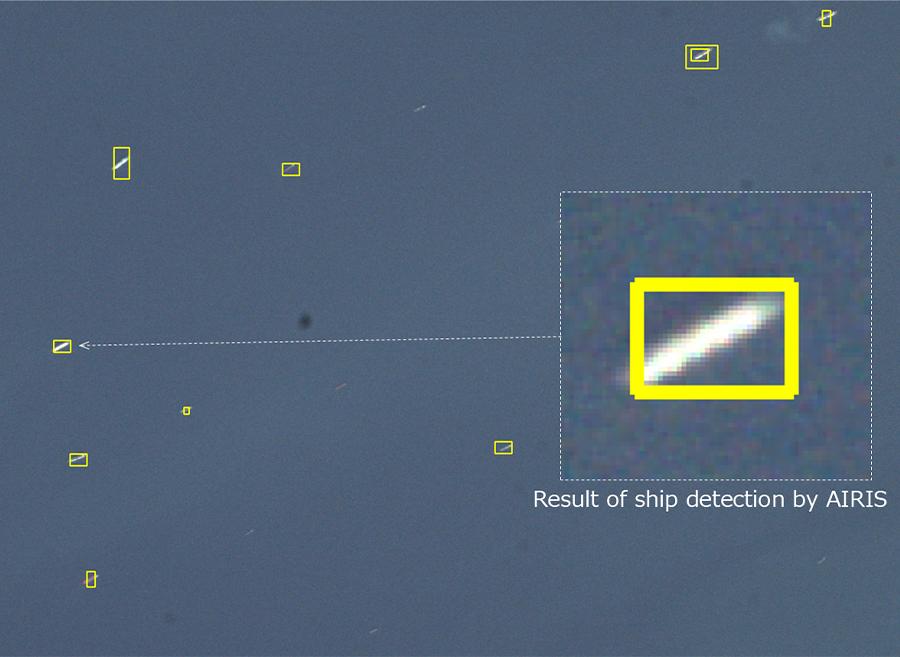 Results of Image Capture and Ship Detection by AIRIS
