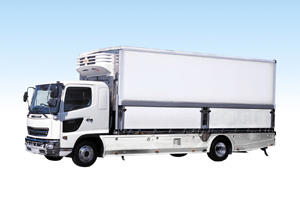 A truck with the refrigeration unit of MHI