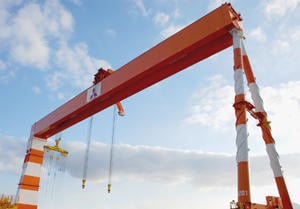 国内最大の1,200トン ゴライアスクレーン