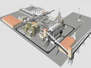 [ Conceptual drawing of ZeroGen's IGCC + CCS plant ]