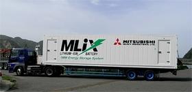 [Japan's first container-type large-capacity energy storage system using lithium-ion rechargeable battery]
