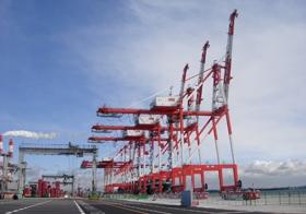[Container and transfer cranes]
