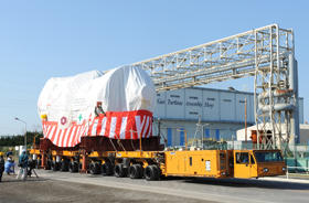 [First Unit of Mitsubishi 'M501J' Gas Turbine shipped to Himeji No.2 Power Station of Kansai Electric Power]