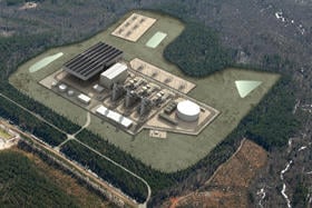 [Artist's rendering of <br/>Brunswick County Power Station]