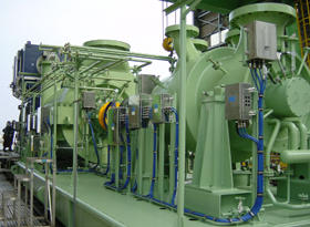 [Compressor and drive motor for LNG plant]