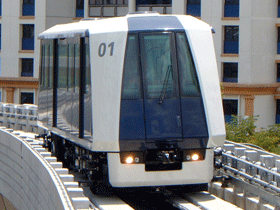[Automated People Mover system “Crystal Mover”]