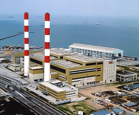Tuas South Incineration Plant in Singapore with one of the world's largest processing capacity