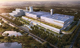 Conceptual drawing of Shanghai Laogang renewable energy utilization center