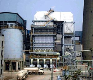中国で初めて設置された当社製 排煙脱硫装置<br />珞璜発電所(重慶市)